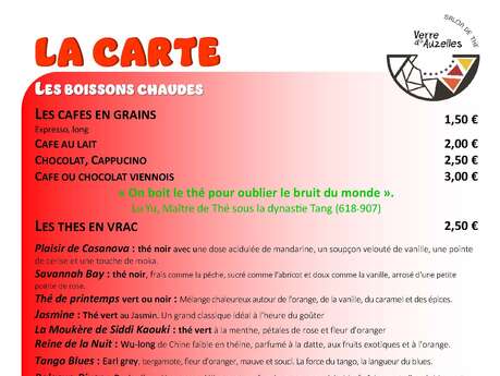 Salon de thé Verre d'Auzelles