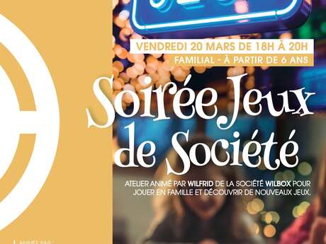 Soirée Jeux de société