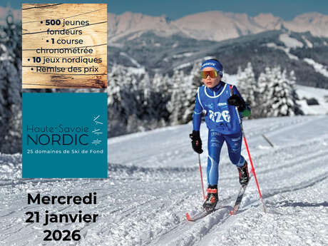 La classic'74 : course de ski de fond classique organisée par Haute Savoie Nordic