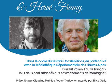 Rencontre littéraire - Davide Longo & Hervé Frumy
