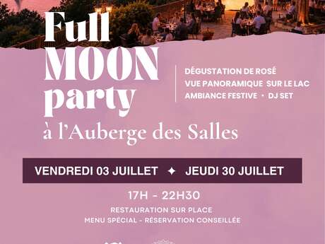 Full Moon party à l'Auberge des Salles