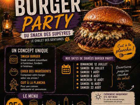 Les Supeyres soirées burger party