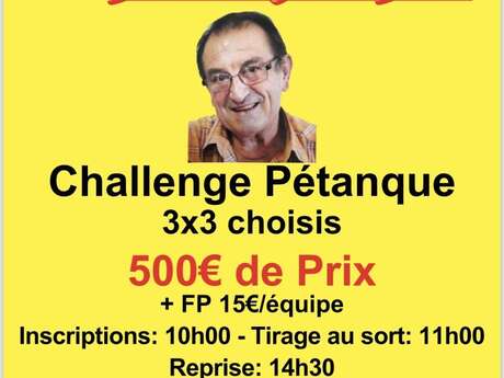 Concours : Challenge pétanque