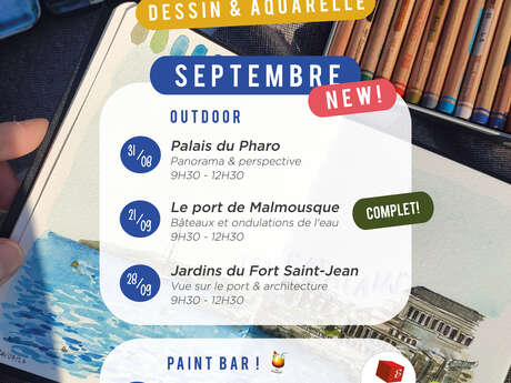 Atelier de dessin et d'aquarelle Manon Aubin