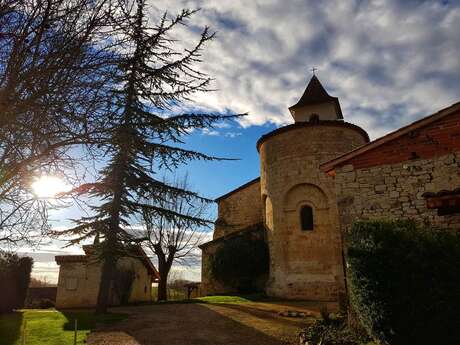 Eglise de Gandoulès, et son hameau