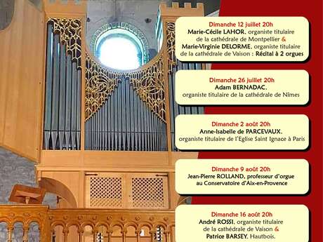 Concert 'Jean-Pierre Rolland' - Festival Vaison'Orgues de l'Aroc