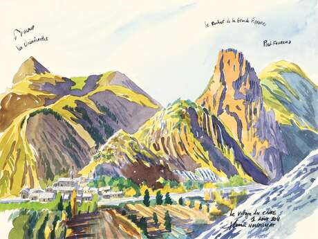 Exposition d'aquarelles d'Alexis Nouailhat