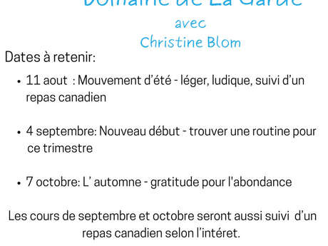 Yoga et Salutogénèse au Domaine de La Garde