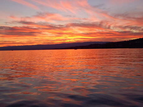 Sortie bateau apéro coucher de soleil