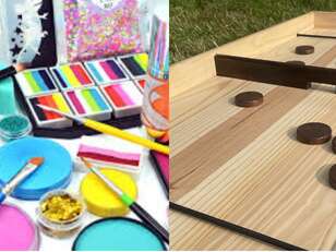 jeux en bois et maquillage