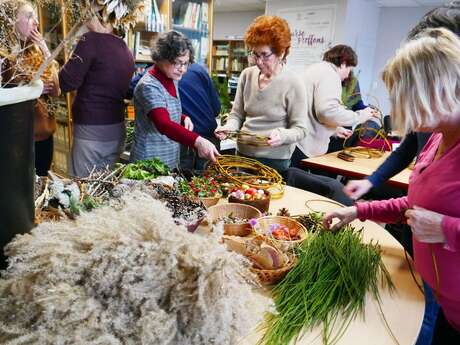 Atelier - Fabrication d’une couronne de Noël