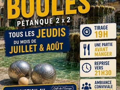 Concours nocturne : Pétanque 2x2 choisis