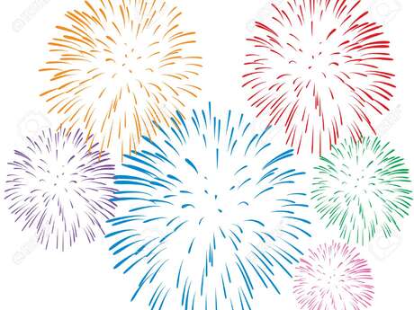 Feu d'artifice à Montsalier