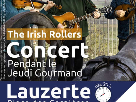 Irish Rollers en concert lors du Jeudi Gourmand