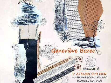 Mostra di GENEVIEVE BOZEC "Image...Imagine..." - L'atelier Beaulieu-sur-Mer