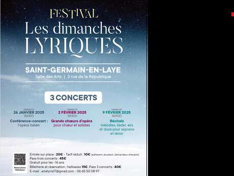 Festival - Les Dimanches Lyrique - Récital lyrique