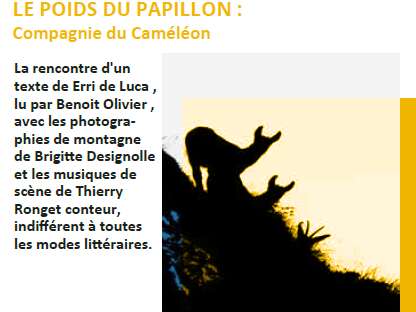 Spectacle : Le poids du papillon