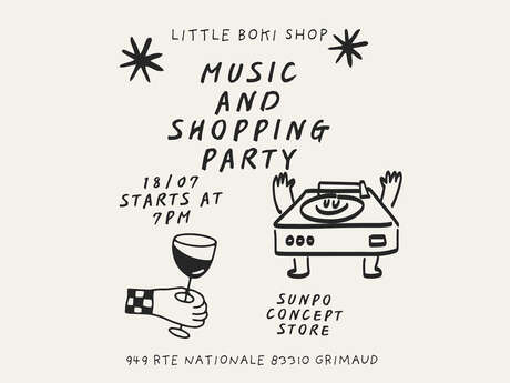 Music & shopping party à Little Boki Shop