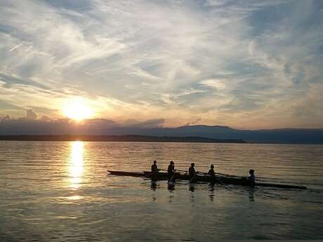Initiation à l'aviron sur le Léman