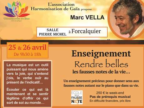 Enseignement avec Marc Vella