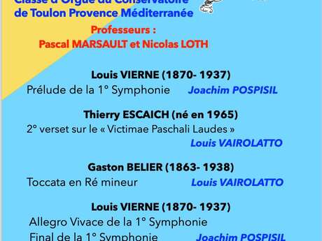 Les Auditions du marché : concerts d'orgue