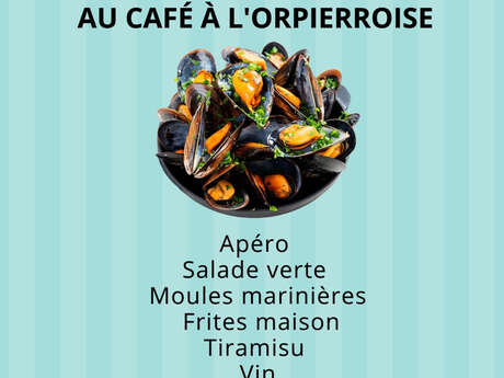 Repas moules-frites