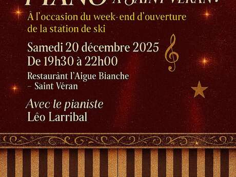 Dîner concert piano à Saint-Véran