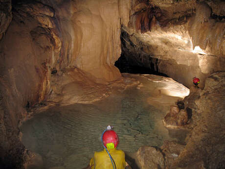 Speleology with a guide