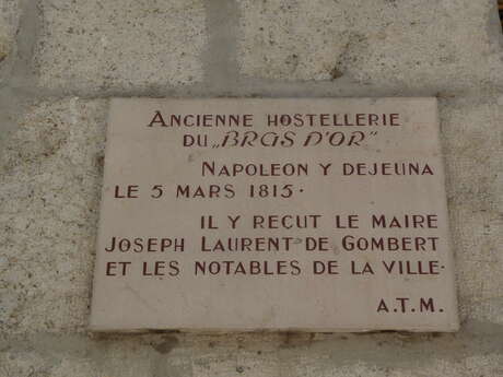 La plaque commémorative Napoléon