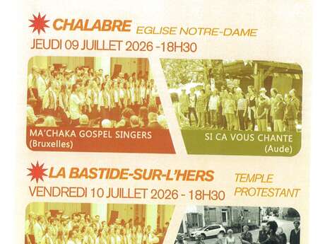 Concerts chorales gospel & chants du monde