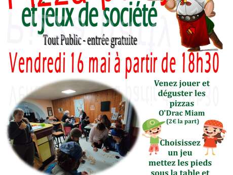 Soirée Pizza et jeux de société