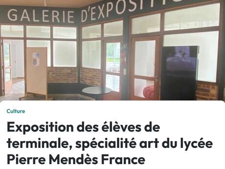 Exposition des élèves de terminale, spécialité art du lycée Pierre Mendès France