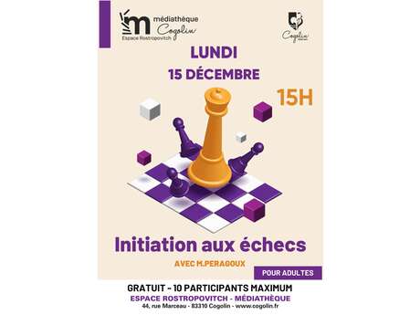 Initiation aux échecs adultes