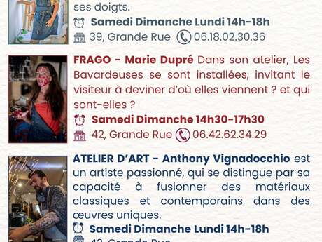 La tournée des Ateliers d'Art de Tourrettes