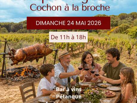 Banquet Vigneron- Cochon à la Broche- Château Mouresse