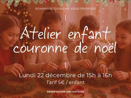 Atelier créatif enfant : couronne de Noël
