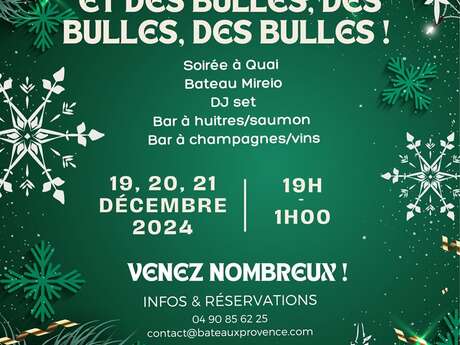 Bar à huîtres et des bulles, des bulles, des bulles