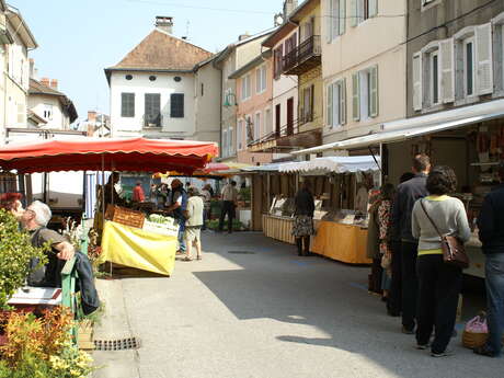 Markt in Seyssel Ain