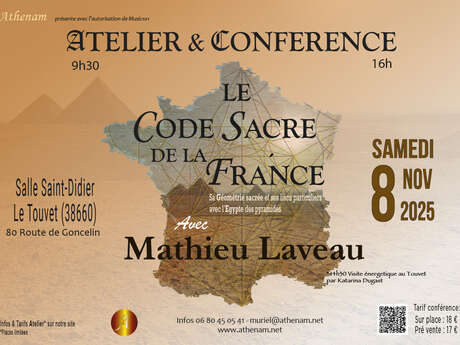 Conférence + Atelier Mathieu Laveau, Le code sacré de la France