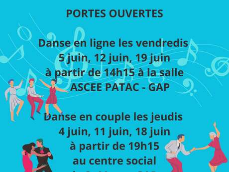 Portes ouvertes danse en ligne et danse en couple