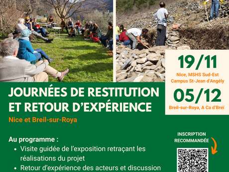 journées de restitution de "cultures en terrasses dans la Roya"