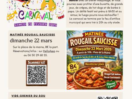 Carnaval et feu d'artifices