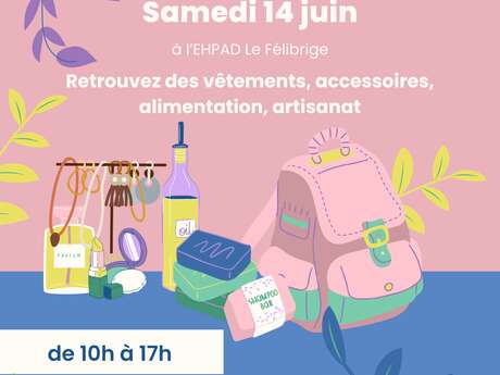 Marché d'été à la maison de retraite publique Le Félibrige