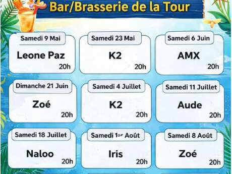 Bar de la Tour - apéro concert - Animé par le groupe AMX