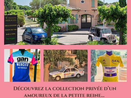 Exhibition of a private collection of original Tour de France items at Maison Mirages