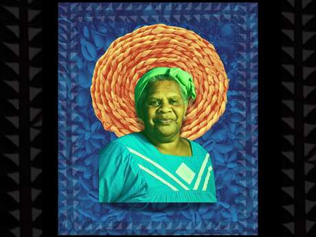 Exposition  de collage photographique "Les femmes du marché de Hienghène"