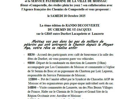 Conférence : cheminer vers Compostelle