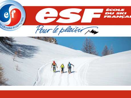 Ski de randonnée avec l'École du Ski Français de Pra Loup