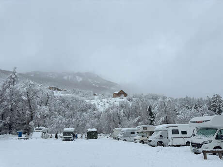 Val d'Allos - Aire pour camping-cars