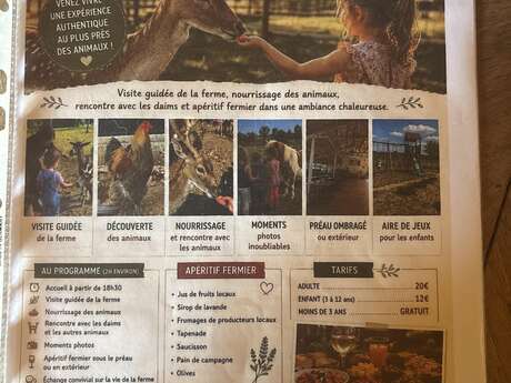 Soirée apéritif à la ferme